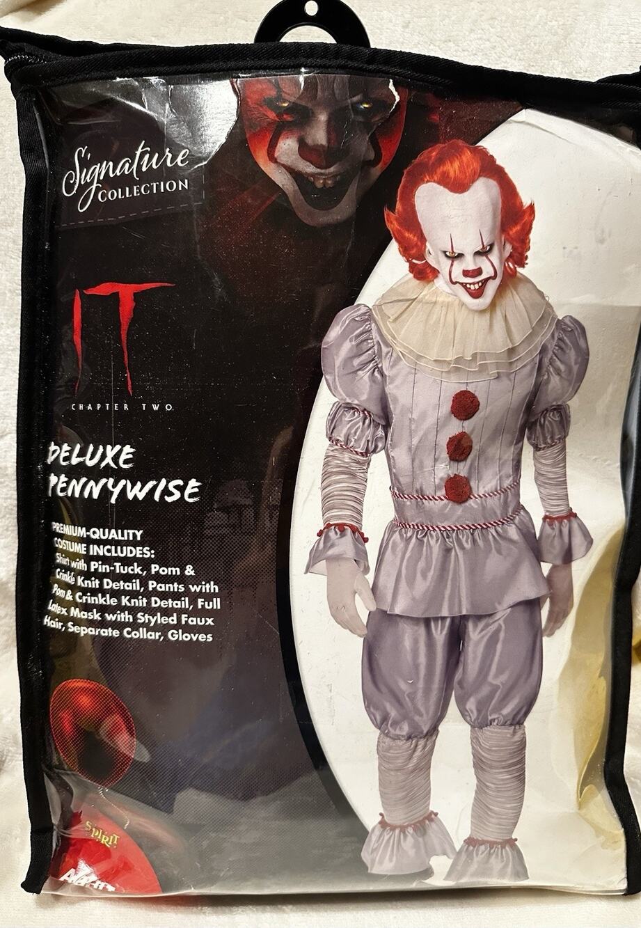 Spirit Halloween It Chapter Two Adult Pennywise Costume Sz XL Scary Horror Movie